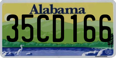 AL license plate 35CD166