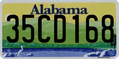 AL license plate 35CD168