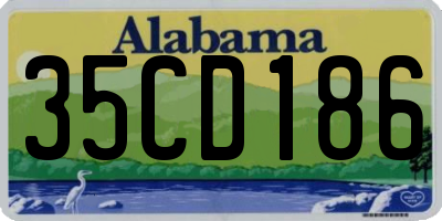 AL license plate 35CD186