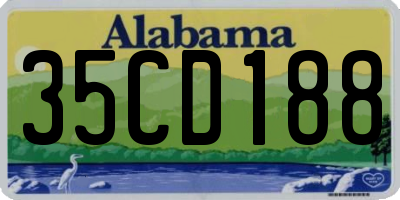 AL license plate 35CD188