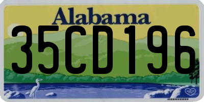 AL license plate 35CD196