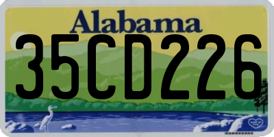 AL license plate 35CD226