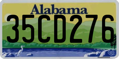 AL license plate 35CD276