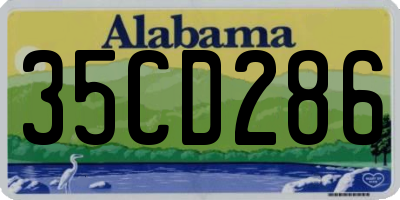 AL license plate 35CD286