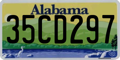 AL license plate 35CD297