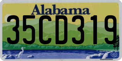 AL license plate 35CD319