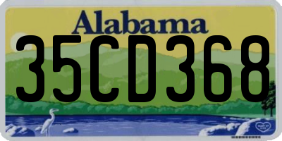 AL license plate 35CD368
