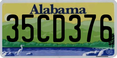 AL license plate 35CD376