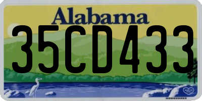 AL license plate 35CD433