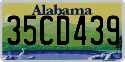 AL license plate 35CD439