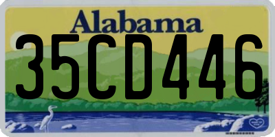 AL license plate 35CD446