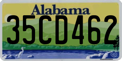 AL license plate 35CD462