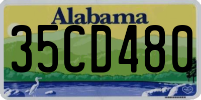 AL license plate 35CD480