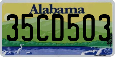AL license plate 35CD503