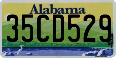 AL license plate 35CD529