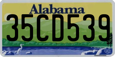 AL license plate 35CD539