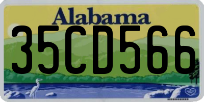AL license plate 35CD566