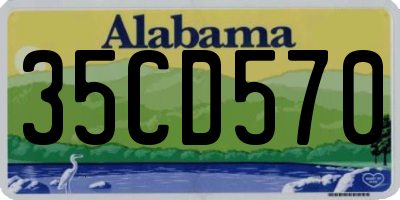 AL license plate 35CD570