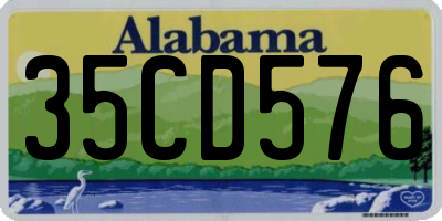 AL license plate 35CD576