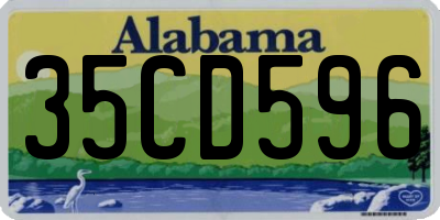 AL license plate 35CD596