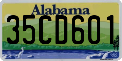 AL license plate 35CD601