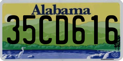AL license plate 35CD616