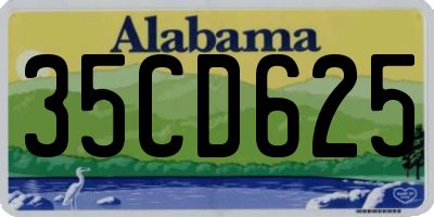 AL license plate 35CD625