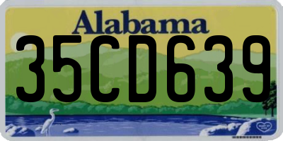 AL license plate 35CD639