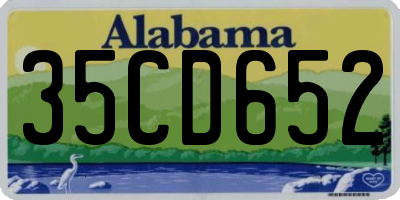 AL license plate 35CD652