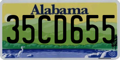 AL license plate 35CD655
