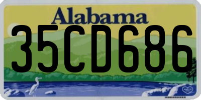 AL license plate 35CD686