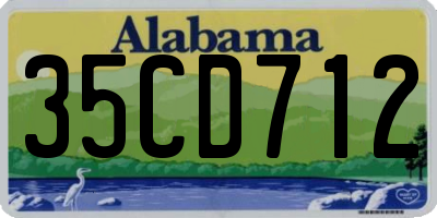 AL license plate 35CD712
