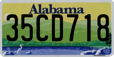 AL license plate 35CD718