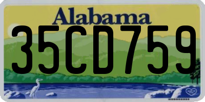 AL license plate 35CD759