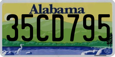 AL license plate 35CD795