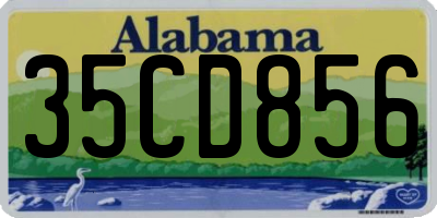AL license plate 35CD856