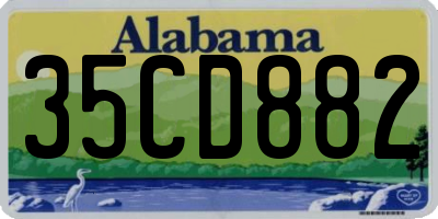 AL license plate 35CD882
