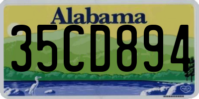 AL license plate 35CD894
