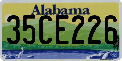 AL license plate 35CE226
