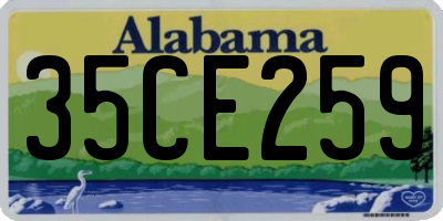 AL license plate 35CE259