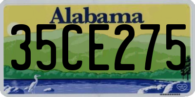 AL license plate 35CE275