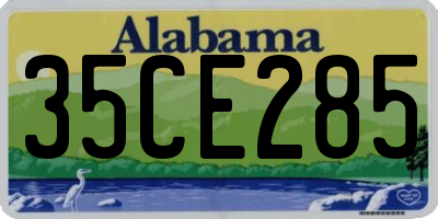 AL license plate 35CE285