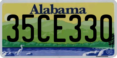 AL license plate 35CE330