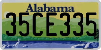 AL license plate 35CE335