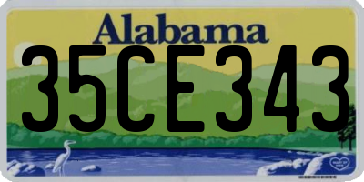 AL license plate 35CE343