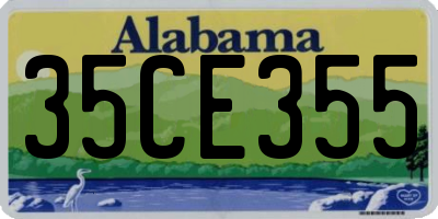 AL license plate 35CE355