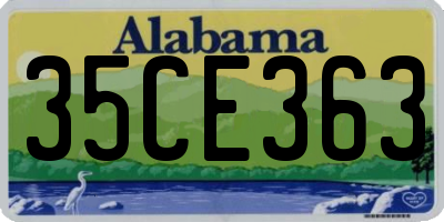 AL license plate 35CE363