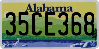 AL license plate 35CE368