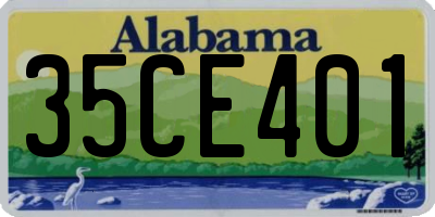 AL license plate 35CE401