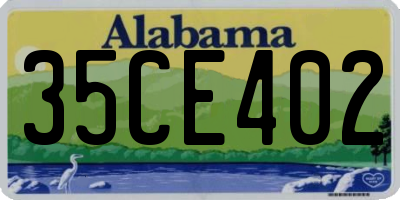 AL license plate 35CE402